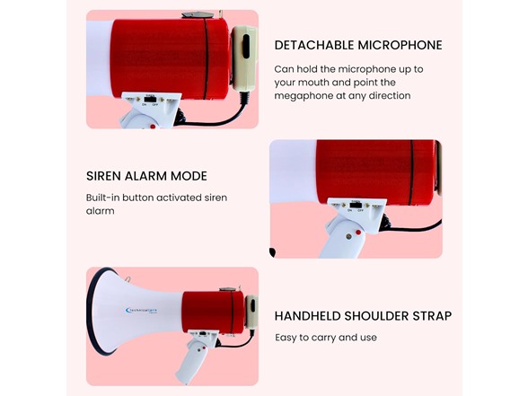 40W Megaphone with Rechargeable battery