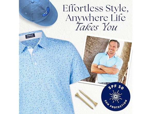 White Water Coast Men Polo