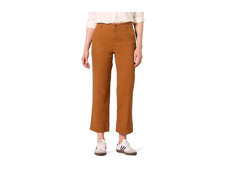 Amazon Essentials Women High-rise Pant Caramel
