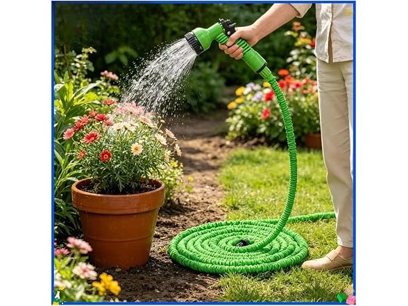 INAFRFR GAR-35 Expandable Garden Hose 50ft