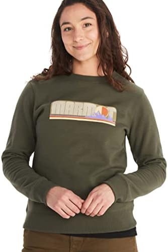 Marmot Women's Montane Crew Sweatshirt, Nori, Large