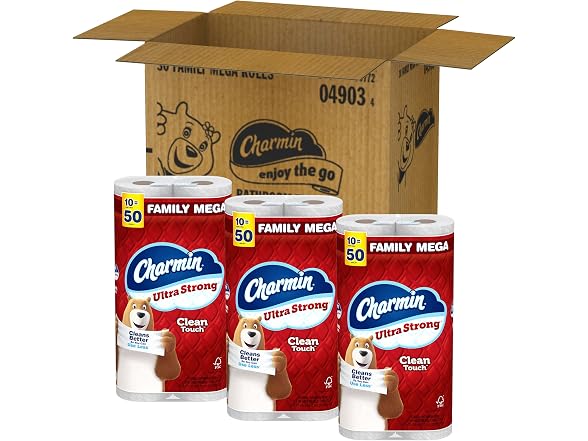 Charmin Ultra Strong Clean Touch 2 Ply Toilet