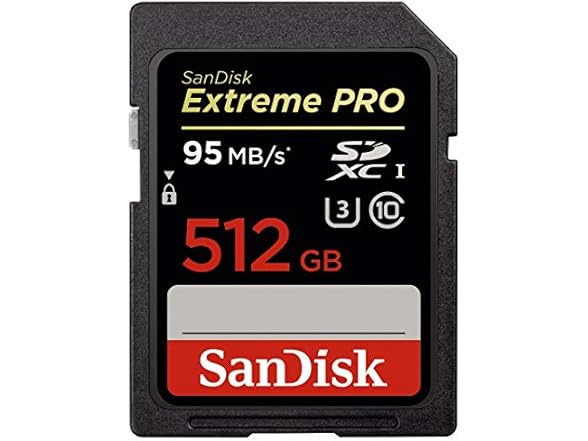 SanDisk 512GB Extreme PRO SDXC UHS-I Card