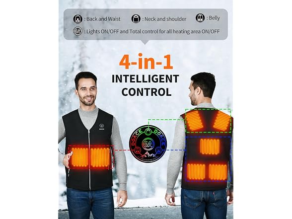 Doace Women Heated Smart Electric Heating Vest