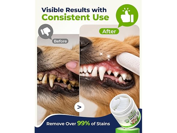 Dog Dental Wipes for Teeth Cleaning