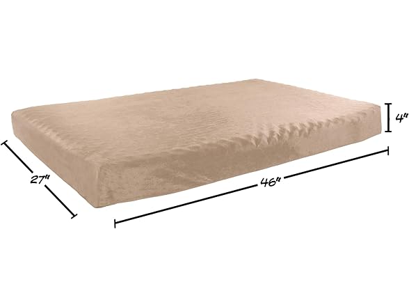 Memory Foam Dog Bed - 37x24 (Tan)