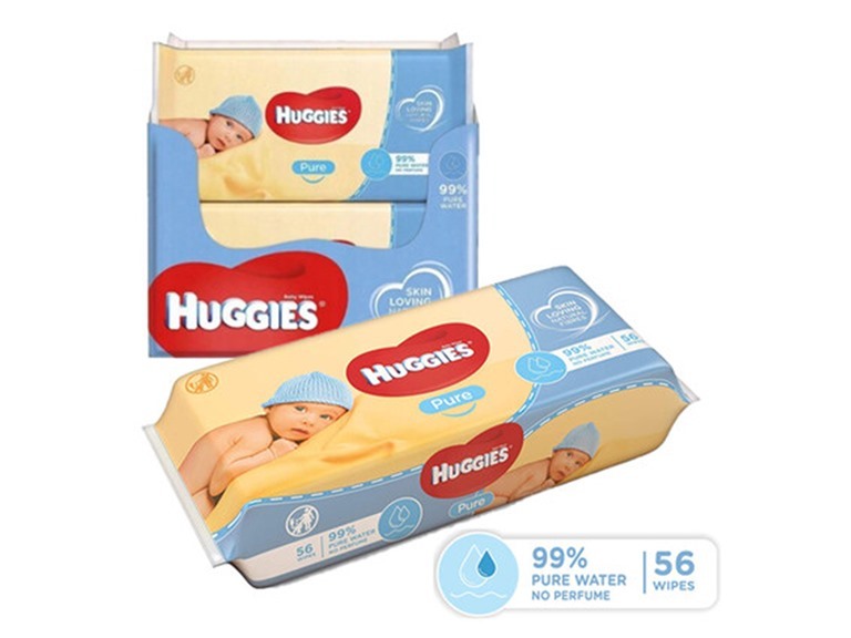 1120ct Huggies Pure Baby Wipes