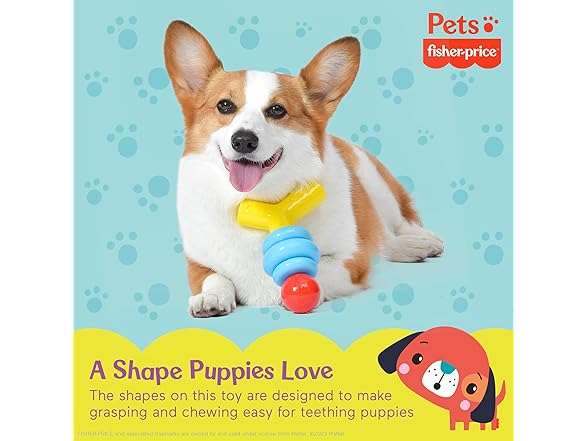Fisher-Price for Pets Stack N' Relax Resilient Teething Toy