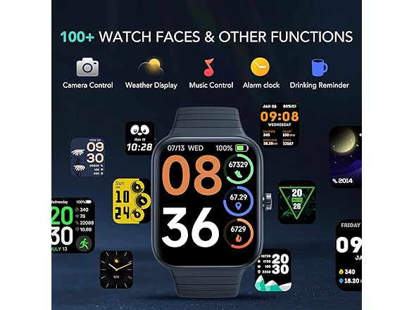 SKG 1.8" Smart Watch Alexa Built-in (Answer/Make Call)
