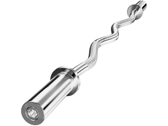 47-Inch EZ Curl Bar 400lb Weight Capacity