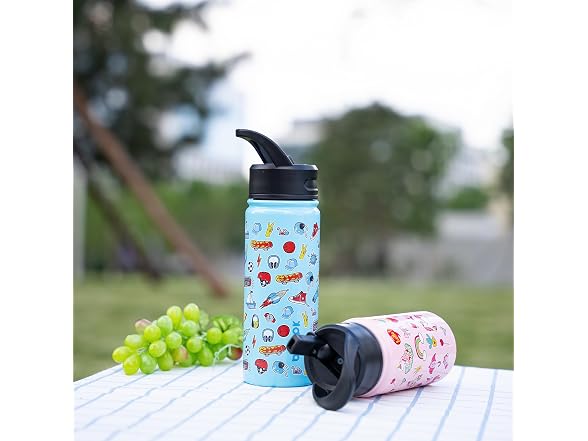 BJPKPK Insulated Water Bottle, 18oz Playground