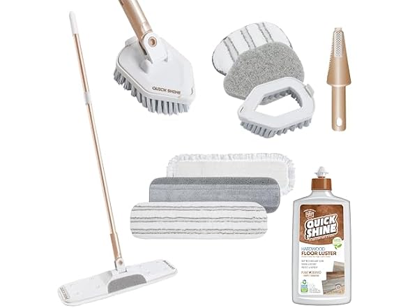 Quick Shine Clean + Polish 10 Pc Mop Kit