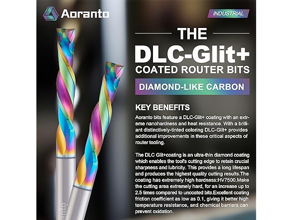 1/16 Downcut Spiral Router Bit 2Pk