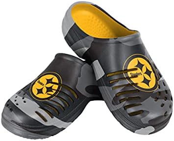 FOCO NFL Mens Tonal Camo Pattern Comfort Clogs