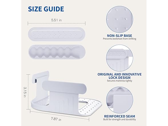 Bed Sheet Holder with Lock Strips