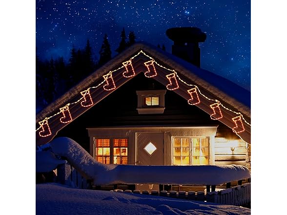 Brightown Minetom Christmas Stocking String Lights