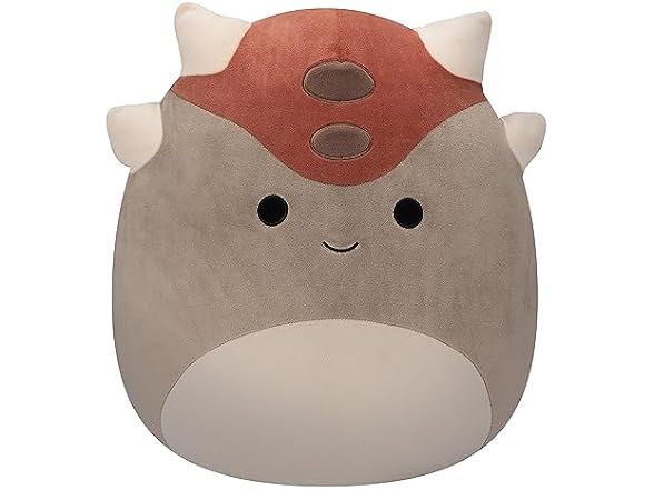 Squishmallows Original 14-Inch Ainhoca Grey Ankylosaurus