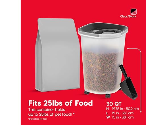 IRIS USA Dog Food Storage Container, Up to 2