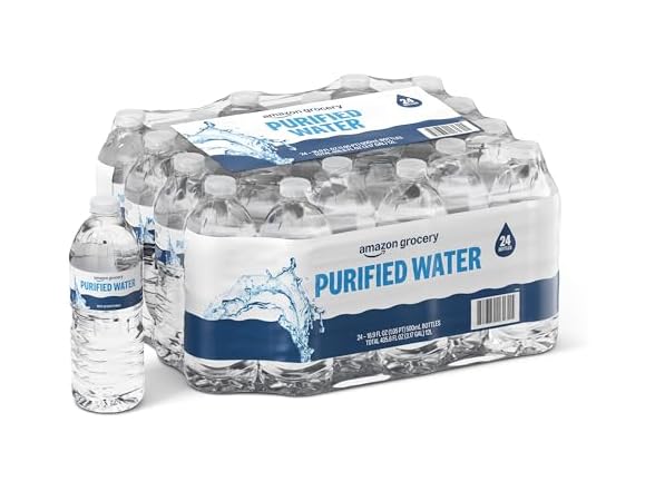 Amazon Grocery, Purified Water, 16.9 Fl