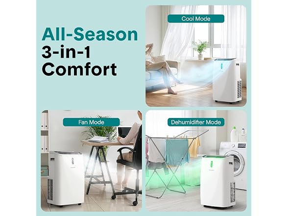 SereneLife SLPAC406W.6 14,000 BTU 550sqft Portable AC