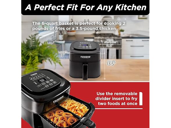 Nuwave 6-quart Brio Healthy Digital Air Fryer