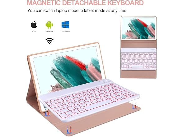 Galaxy Tab A8 Detachable Keyboard Case