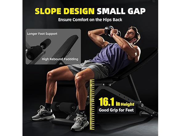 Towallmark Adjustable Weight Bench