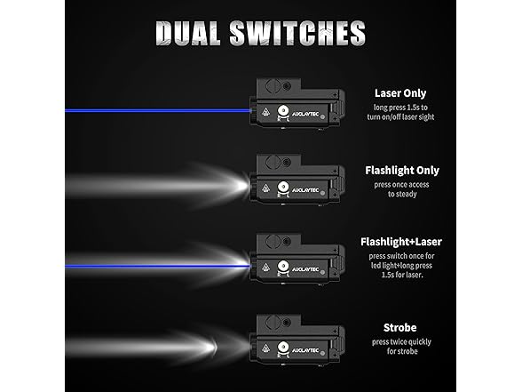 AUCLAYTEC 420lm Tactical LED Flashlight