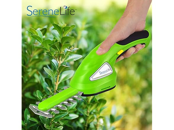 SereneLife Cordless Hedge Trimmer Handhe