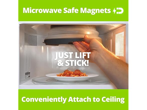 HOVER COVER Magnetic Microwave Splatter Cover 
