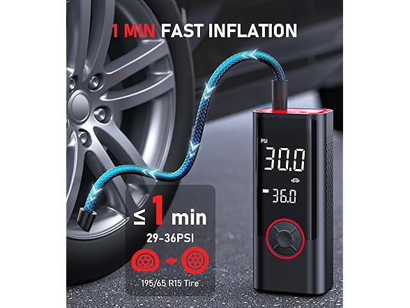 InflaVive Portable Tire Inflator and Air Compressor