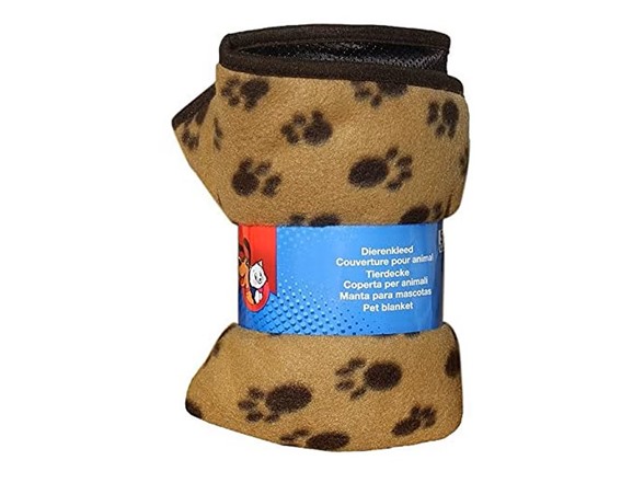 Milex Paw Print Dog Fleece Blanket