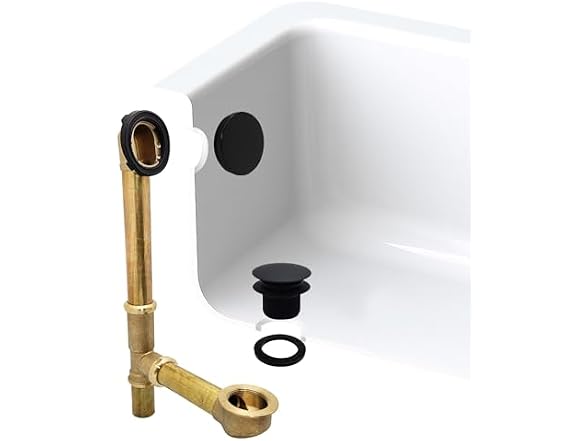 Westbrass 14in Waste Overflow Tip-Toe MB