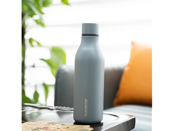 BJPKPK Insulated Water Bottles, 18 oz  Grey