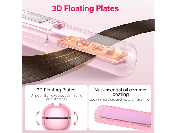 Prettrans Cordless Hair Straightener