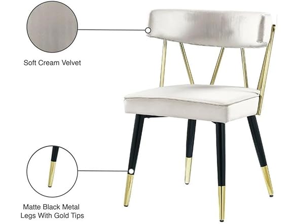 2Pk Rheingold Upholstered Dining Chair