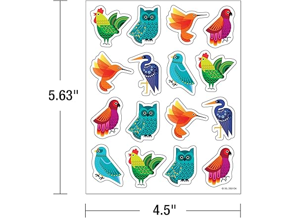 IXL Feathered Friends Stickers - 72pc