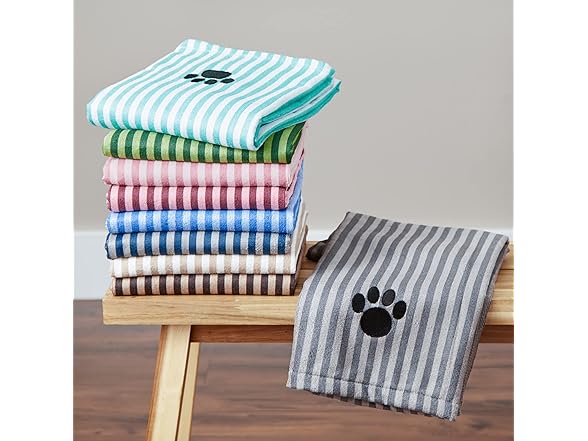 Bone Dry Pet Grooming Towel Collection Absorbent Microfiber