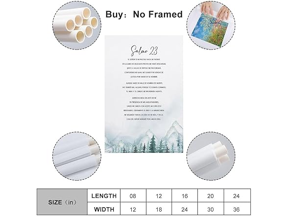 BALLTOTO Spanish Bible Verse Wall Art