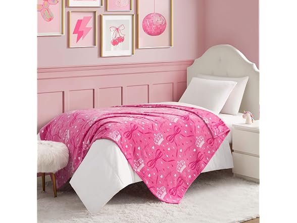 Juicy Couture Kids 50x70" Throw Hot Pink