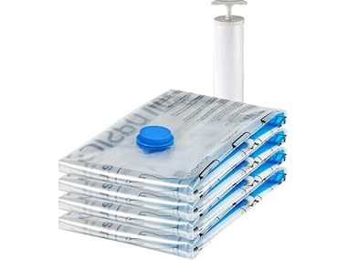 $8.99, Was $22.99, 60% Off! Amazon Basics Vacuum Compression Bags dealfomo