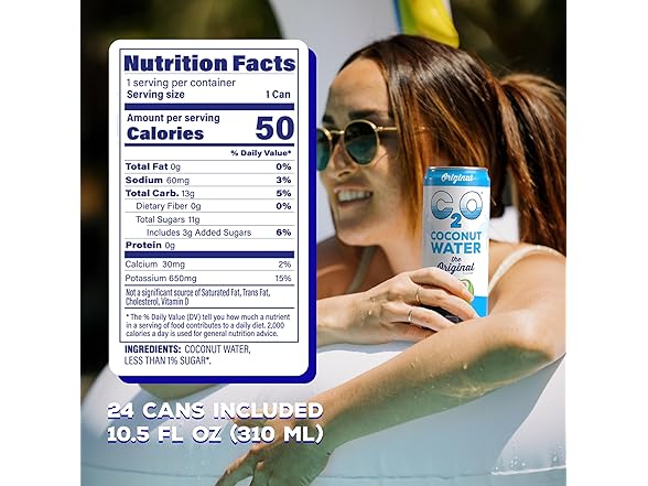 24PK C2O - Coconut Water, The Original Flavor