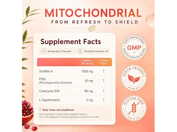 Urolithin A Supplement 1000mg with PQQ