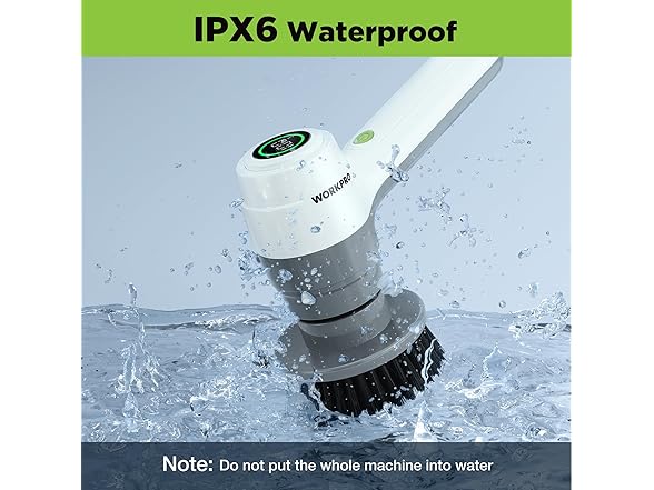 WORKPRO 8V Electric Spin Scrubber