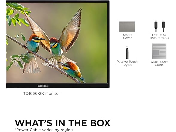 ViewSonic TD1656-2K-S 16" Touchscreen Portable Monitor