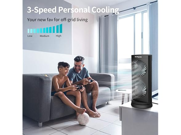 Dr. Prepare Personal Tower Fan Oscillating Fan