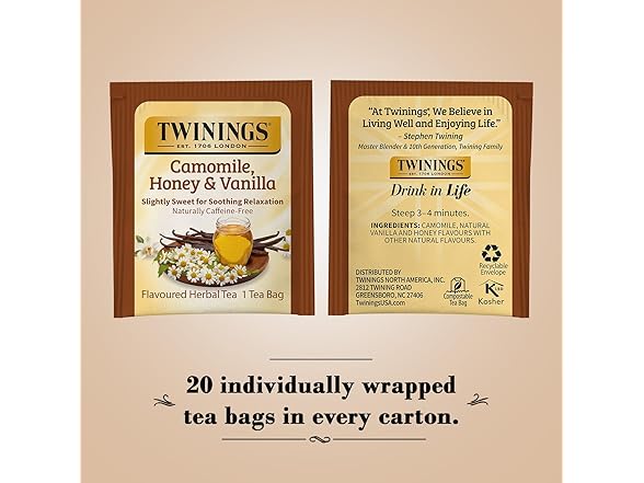 Twinings Camomile Honey Tea, 20ct