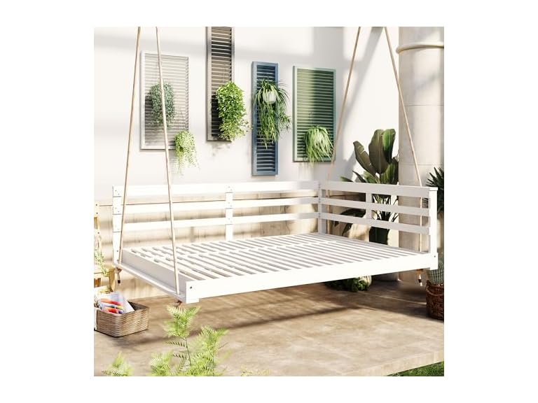 Merax N717P265860K Merax 80" Acacia Wood Porch Sw