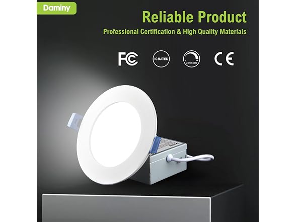 DAMINY 6in LED Recessed Downlight 12-Pk