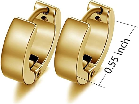 SHENRAN Stainless Steel Huggie Earrings